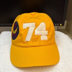 74iswar Vintage football Super Bowl Yellow Men's Cap with Embroidered Patch